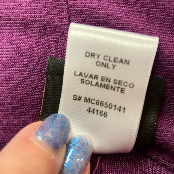 Mod Lusive cardigan, open front, purple, XL - Picture 5 of 6